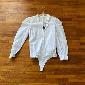 NWT Abercrombie Button Down Bodysuit Sz S